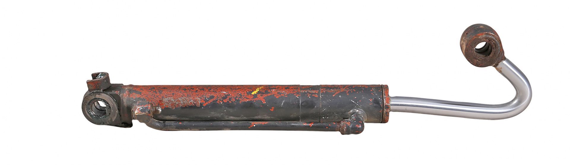 Hydraulik-Zylinder mit verbogener Kolbenstange Hydraulik-Zylinder mit verbogener Kolbenstange